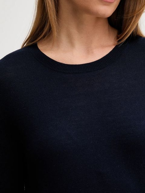 United Colors of Benetton sweter z dodatkiem jedwabiu