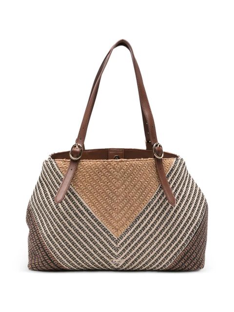 TWINSET chevron tote bag - Neutrals - zdjęcie produktu nr 1