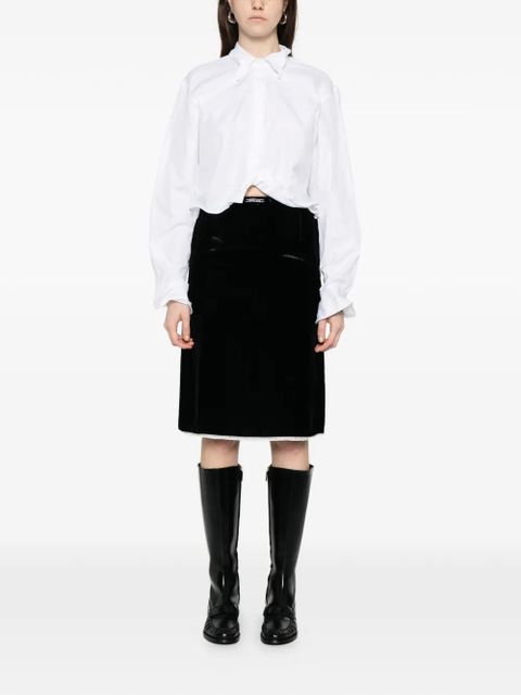 Prada velvet midi skirt - Black - zdjęcie produktu nr 2