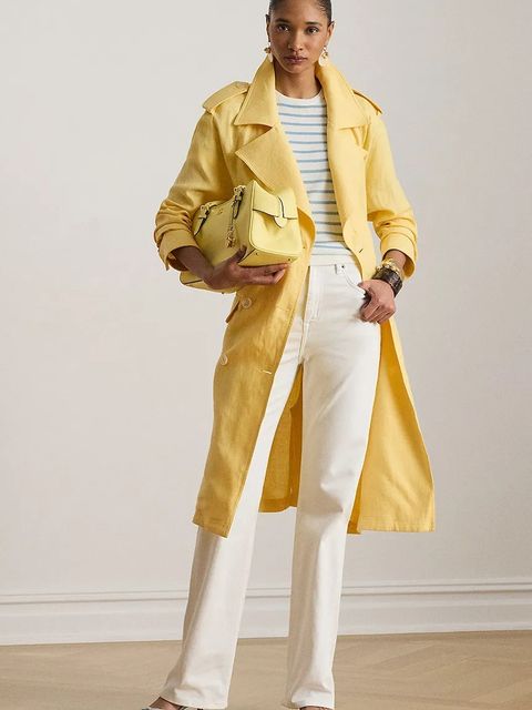 Lauren Ralph Lauren trencz damski lniany - zdjęcie produktu nr 1