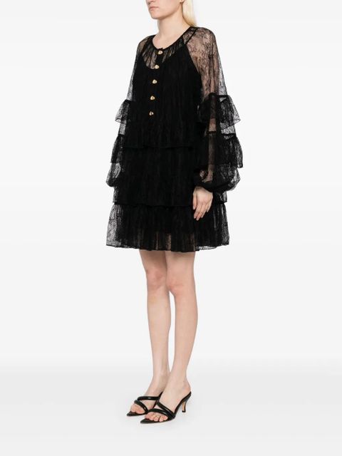 Aje mini Primrosi dress - Black