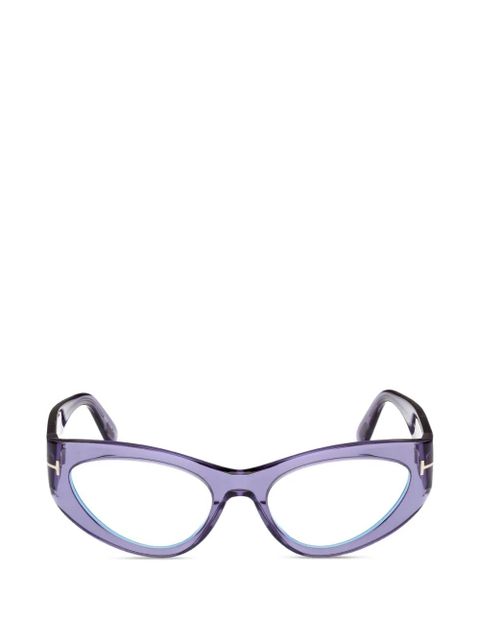TOM FORD Eyewear cat-eye glasses - Purple - zdjęcie produktu nr 1