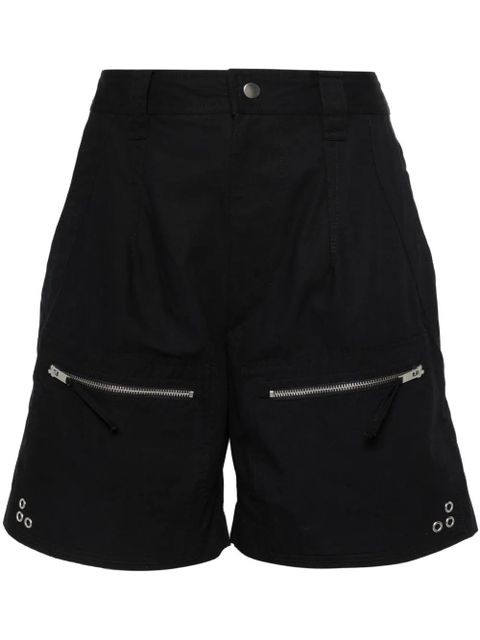 MARANT ÉTOILE Kynan cotton shorts - Black - zdjęcie produktu nr 1