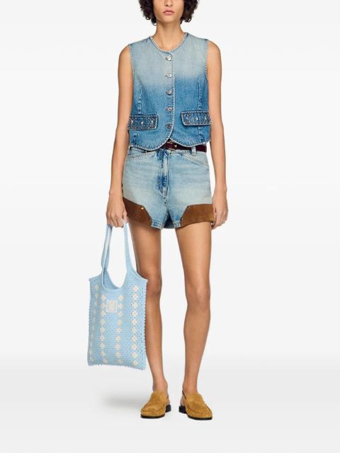 SANDRO denim vest - Blue - zdjęcie produktu nr 2