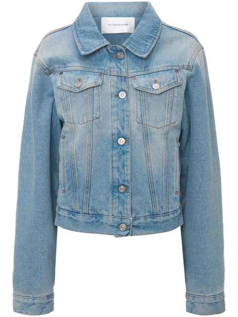 Victoria Beckham padded denim jacket - Blue - zdjęcie produktu nr 1