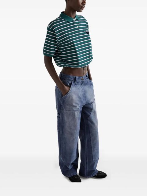 Prada Triangle-logo cargo trousers - Blue - zdjęcie produktu nr 2