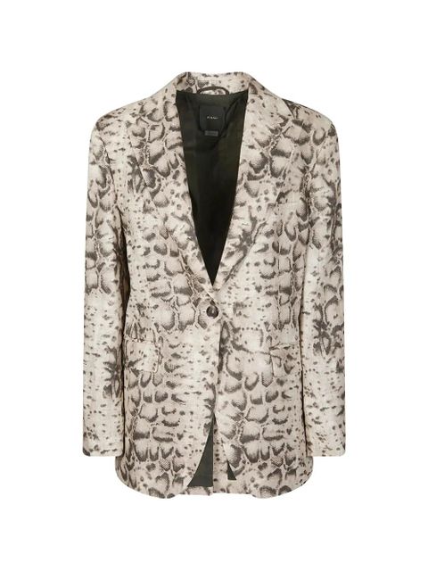 PINKO snake-print blazer - Neutrals - zdjęcie produktu nr 1