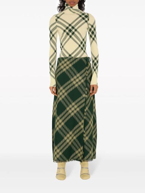 Burberry check-pattern high-neck jumper - Neutrals - zdjęcie produktu nr 2