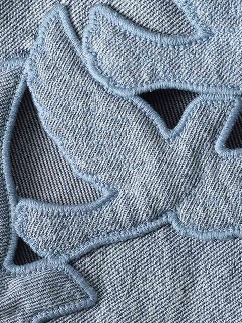 ZIMMERMANN Alchemy applique cut-out embroidered jeans - Blue - zdjęcie produktu nr 2