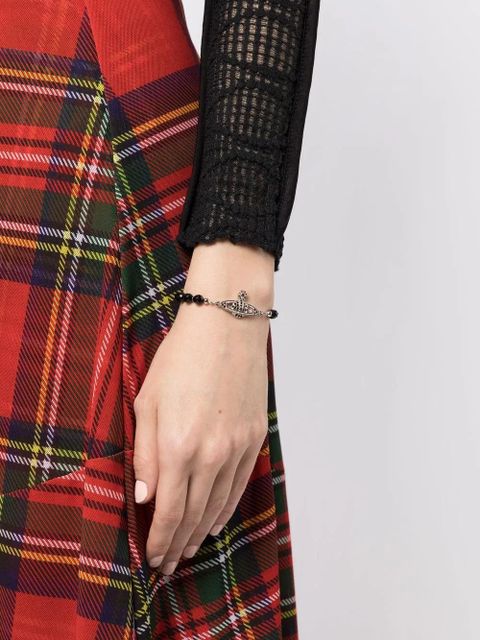 Vivienne Westwood Orb-embellished chain bracelet - Black - zdjęcie produktu nr 2