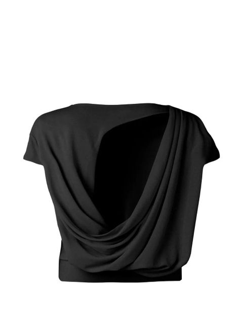 Jacquemus Le Haut Mistral draped-back T-shirt - Black - zdjęcie produktu nr 1