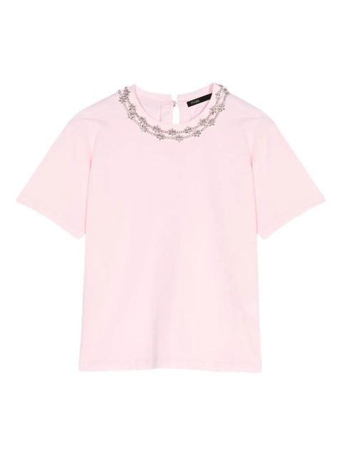 Maje short-sleeve jewel neck T-shirt - Pink - zdjęcie produktu nr 1