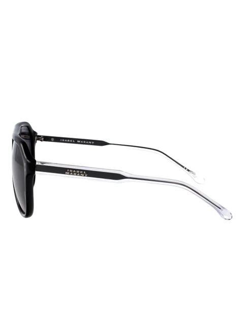 Isabel Marant Eyewear Aneya acetate pilot frame sunglasses - Black