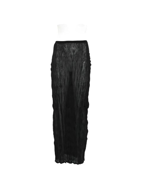 TOTEME crinkled maxi skirt - Black - zdjęcie produktu nr 1
