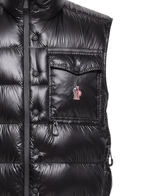 Moncler logo-patch padded vest - Black - zdjęcie produktu nr 2
