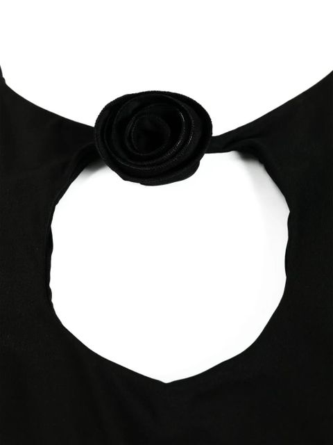 La Reveche Nadir floral-appliqué swimsuit - Black - zdjęcie produktu nr 2