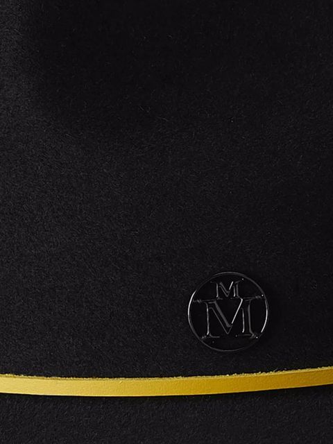 Maison Michel Rico felt fedora hat - Black - zdjęcie produktu nr 2