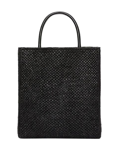 LOEWE raffia top handle tote bag - Black - zdjęcie produktu nr 2