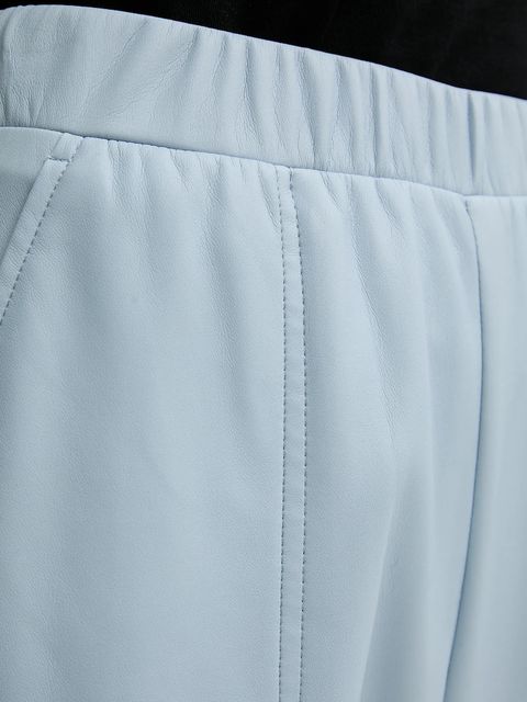 MAX&Co. spodnie damskie kolor niebieski fason cygaretki high waist 2526786014200 - zdjęcie produktu nr 2