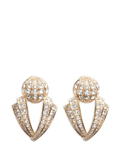 Valentino Garavani Poetique Des Gouttes metal and Swarovski® crystal earrings - Gold - zdjęcie produktu nr 1