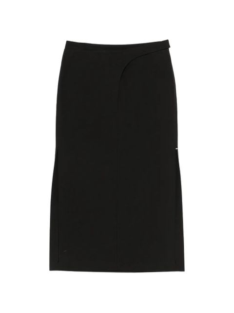 Sportmax SPSVelo slit midi skirt - Black - zdjęcie produktu nr 1
