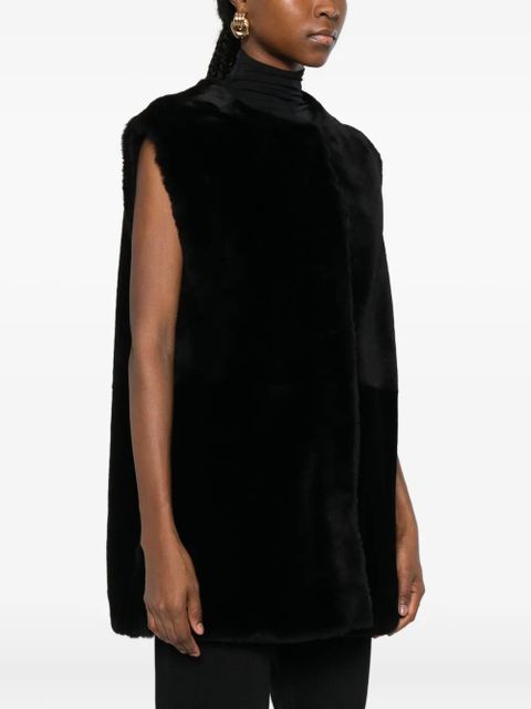TOTEME shearling vest - Black