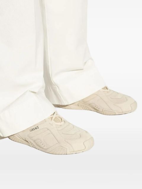 Versace suede sneakers - Neutrals