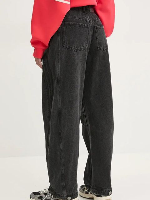 adidas Originals jeansy DENIM BN PANT damskie high waist JX9213