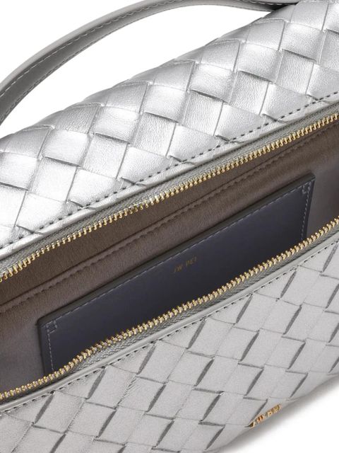 JW Pei quilted top-handle cross body bag - Silver