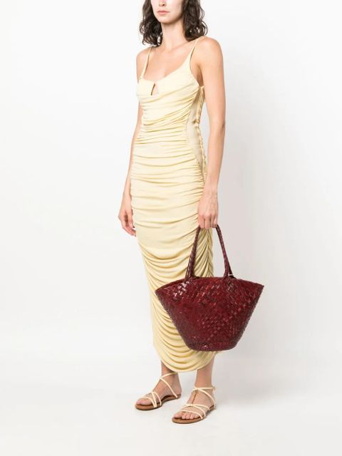 DRAGON DIFFUSION Egola woven tote bag - Red - zdjęcie produktu nr 2