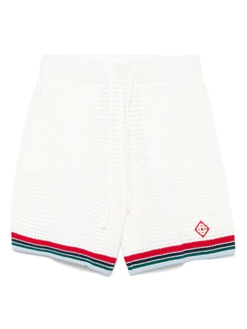 Casablanca crochet-knit shorts - White - zdjęcie produktu nr 1