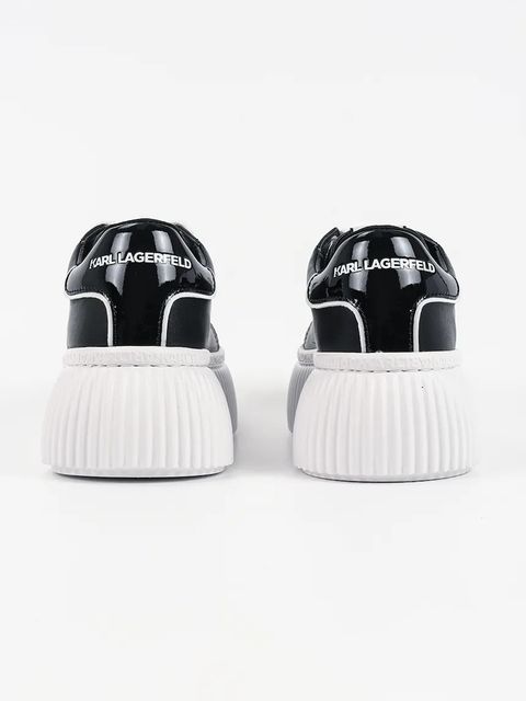 Karl Lagerfeld sneakersy skórzane KREEPER LO damskie kolor czarny KL42336T