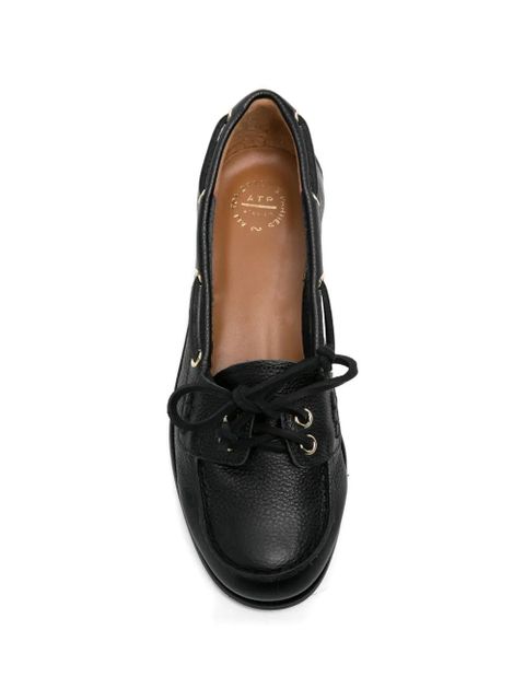 ATP Atelier Nesso lace-up boat shoes - Black