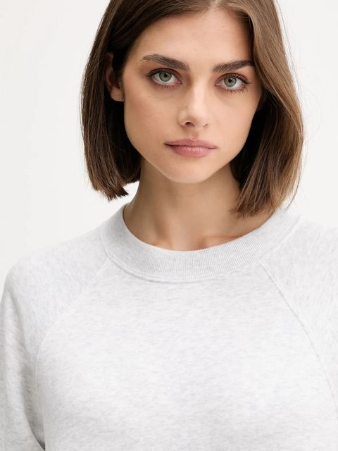 Abercrombie & Fitch bluza damska kolor szary melanżowa KI152-5350-112