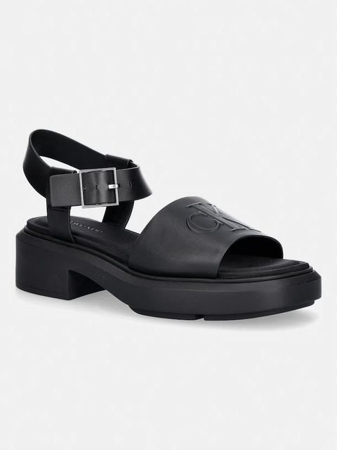 Calvin Klein sandały damskie CHUNKY SANDAL LTH MG - zdjęcie produktu nr 1