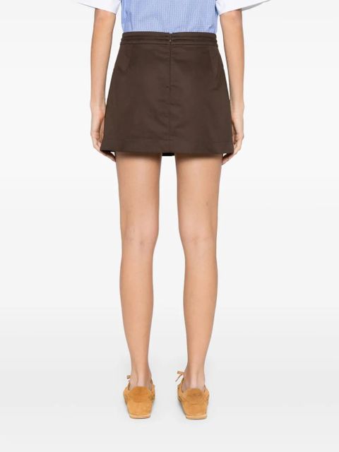 SANDRO layered shorts - Brown