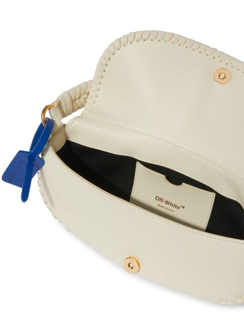 Off-White weaved leather shoulder bag - Neutrals