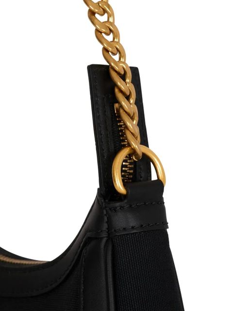 Balmain B-Army logo-plaque chain shoulder bag - Black