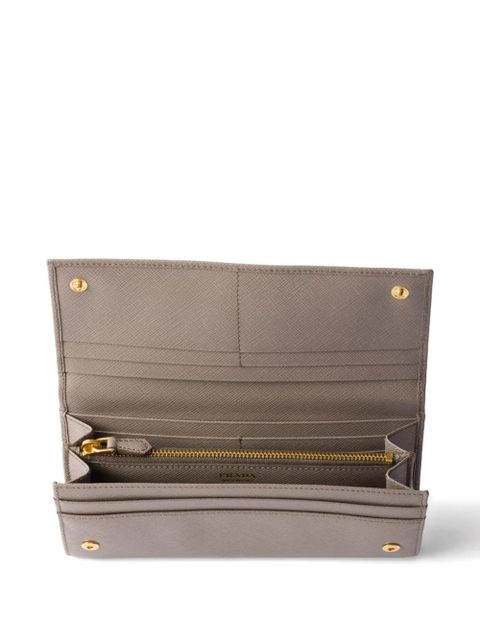 Prada triangle-logo leather wallet - Grey - zdjęcie produktu nr 2
