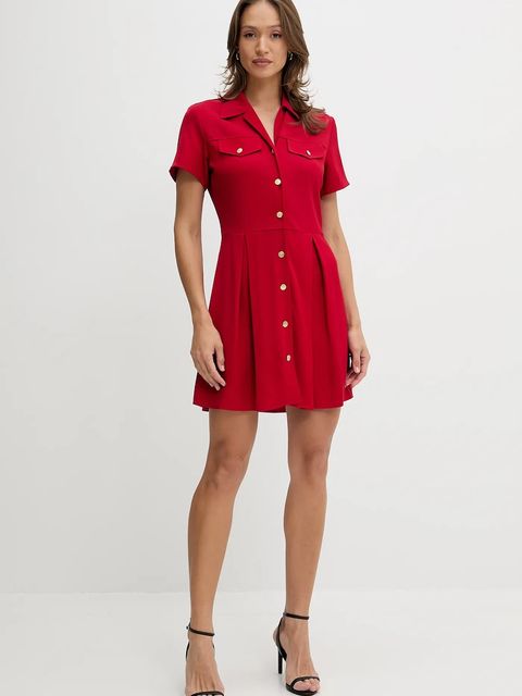 Tommy Hilfiger sukienka kolor czerwony mini prosta WW0WW45819