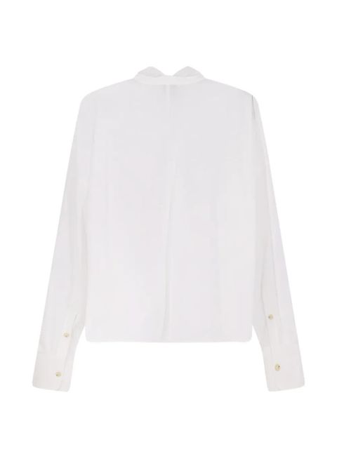 Alysi bow V-neck shirt - White - zdjęcie produktu nr 2