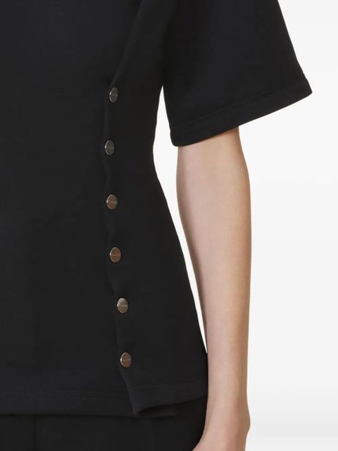 Lanvin button-detail fitted top - Black