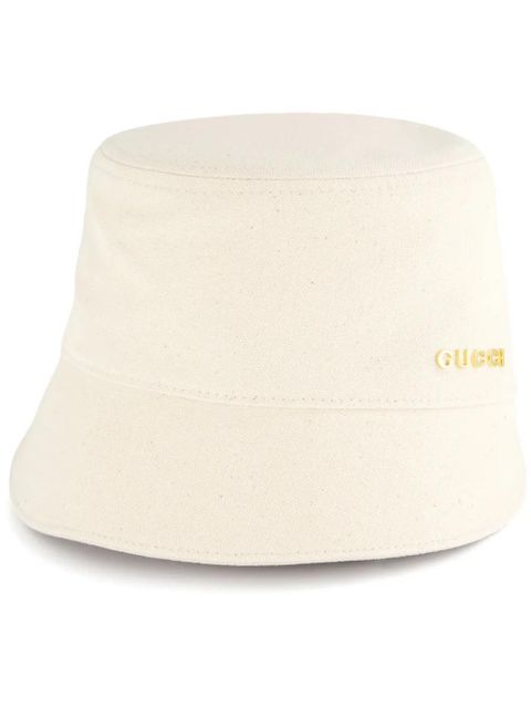 Gucci logo bucket hat - Neutrals - zdjęcie produktu nr 1