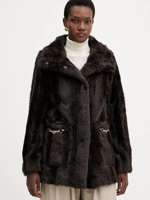 Fracomina płaszcz kolor brązowy FR25WC4002O44501 - zdjęcie produktu nr 1