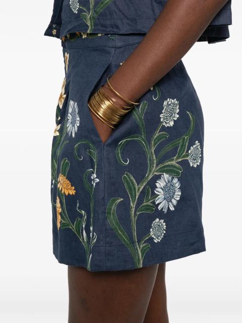 Agua By Agua Bendita Maratea floral shorts - Blue