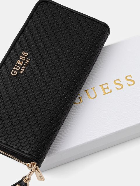 Guess portfel MIREMA damski kolor czarny SWWG96 31146