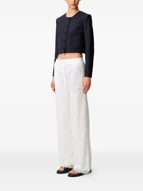 Claudie Pierlot lace drawstring trousers - White