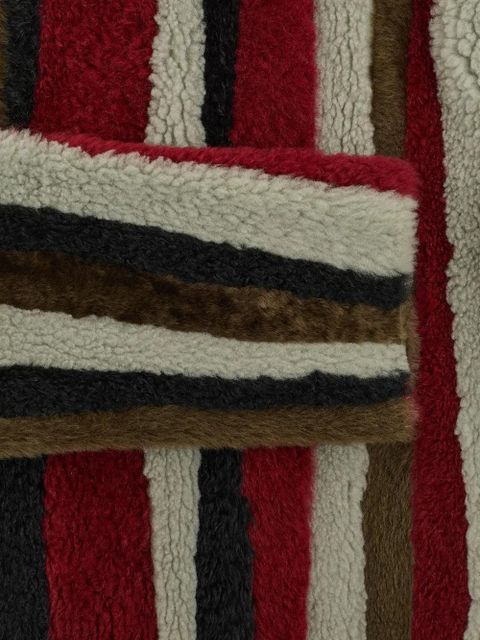 Yves Salomon wave-pattern jacket - White - zdjęcie produktu nr 2