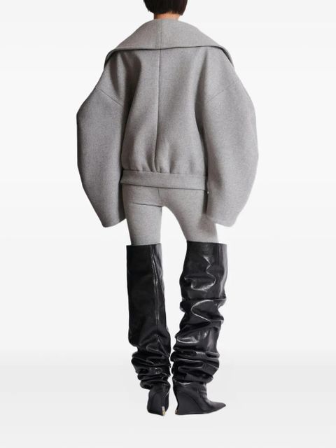 Balmain oversized-lapel wool-cashmere coat - Grey - zdjęcie produktu nr 2