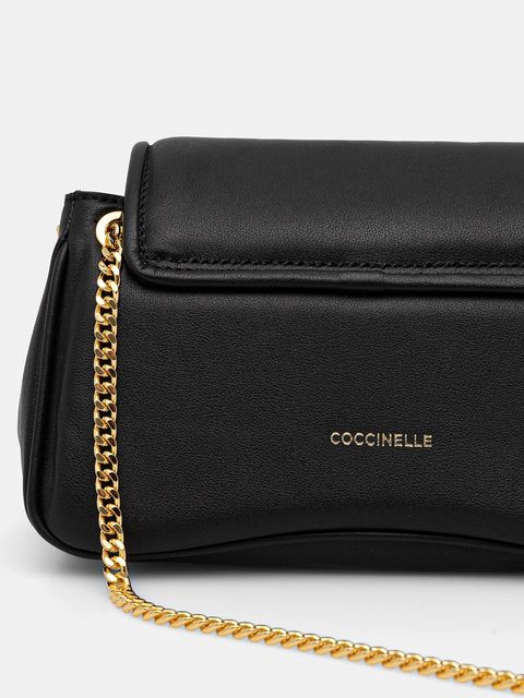 Coccinelle torebka skórzana COCCINELLE C-ME FLUFFY